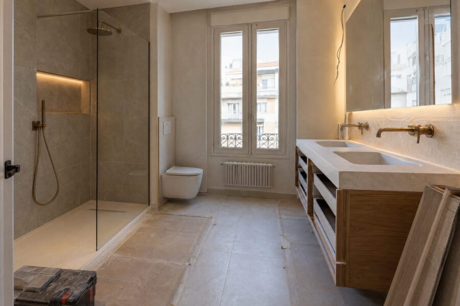 Reforma de baño en obra